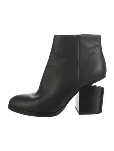 Pre-owned Alexander Wang Leather Boots In Black