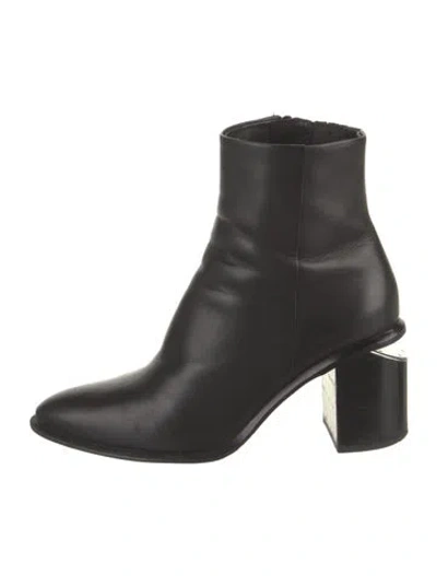 Pre-owned Alexander Wang Leather Boots In Black