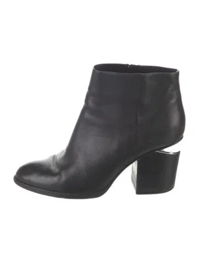 Pre-owned Alexander Wang Leather Boots In Black