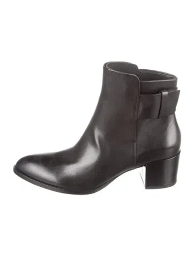 Pre-owned Alexander Wang Leather Boots In Black
