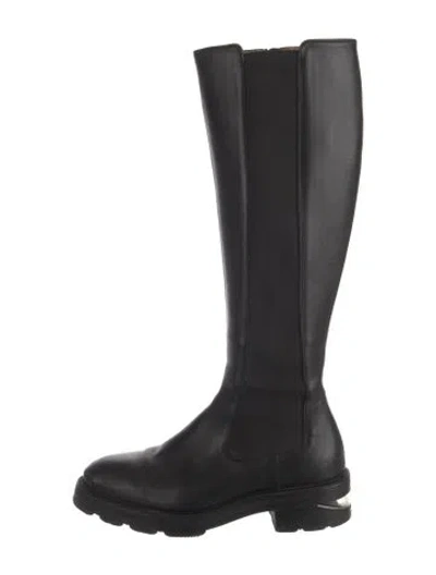 Pre-owned Alexander Wang Leather Boots In Black