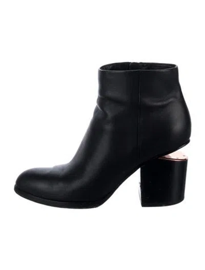 Pre-owned Alexander Wang Leather Boots In Black