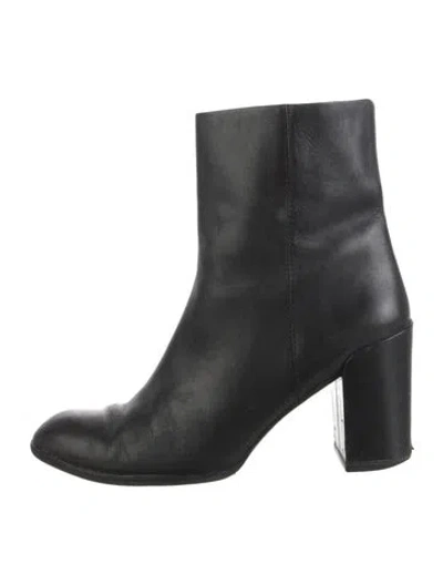 Pre-owned Alexander Wang Leather Boots In Black
