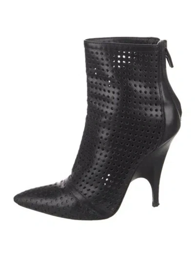 Pre-owned Alexander Wang Leather Boots In Black