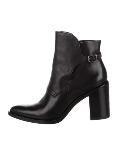 Pre-owned Alexander Wang Leather Boots In Black
