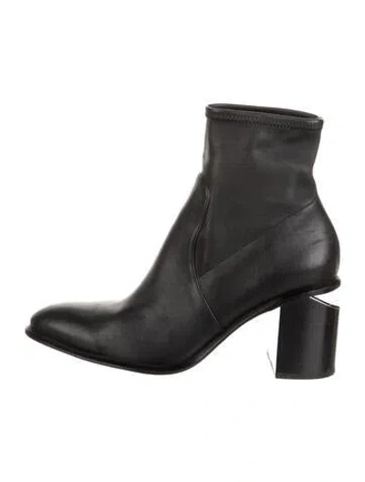 Pre-owned Alexander Wang Leather Boots In Black
