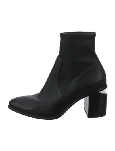 Pre-owned Alexander Wang Leather Boots In Black