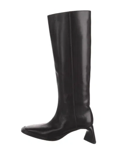 Pre-owned Alexander Wang Leather Boots In Black