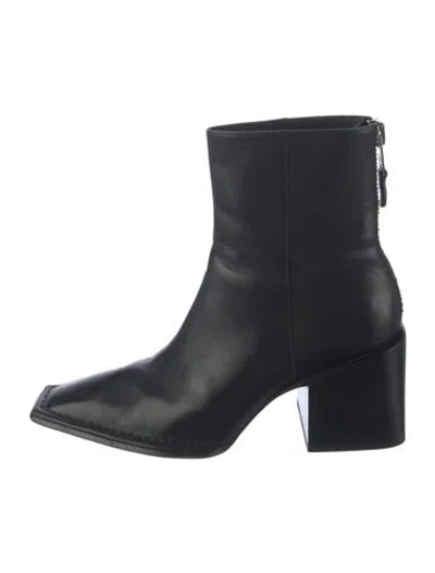 Pre-owned Alexander Wang Leather Boots In Black