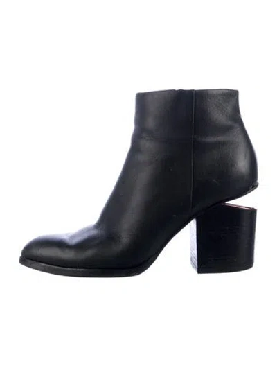 Pre-owned Alexander Wang Leather Boots In Black/blue