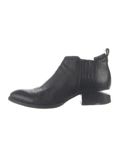 Pre-owned Alexander Wang Leather Boots In Blue