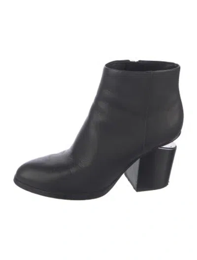 Pre-owned Alexander Wang Leather Boots In Blue