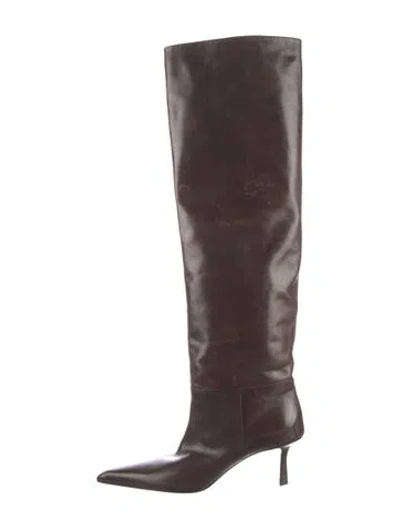 Pre-owned Alexander Wang Leather Boots In Brown
