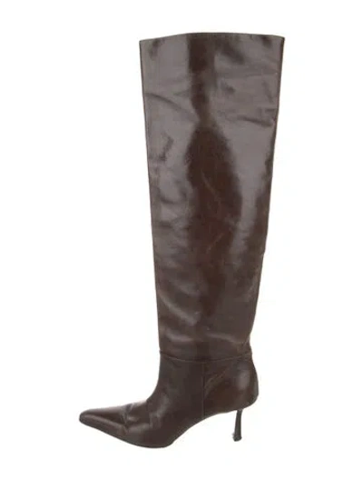 Pre-owned Alexander Wang Leather Boots In Brown