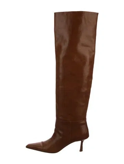 Pre-owned Alexander Wang Leather Boots In Brown