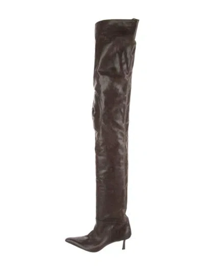 Pre-owned Alexander Wang Leather Boots In Brown