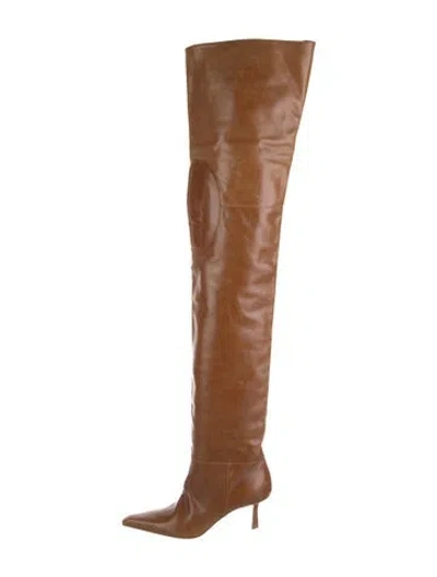 Pre-owned Alexander Wang Leather Boots In Brown