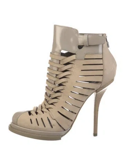Pre-owned Alexander Wang Leather Boots In Neutrals