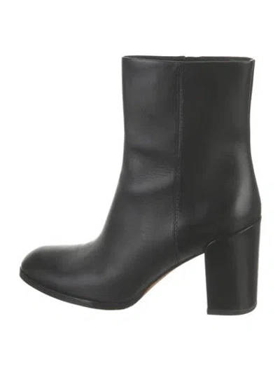 Pre-owned Alexander Wang Leather Boots W/ Tags In Black