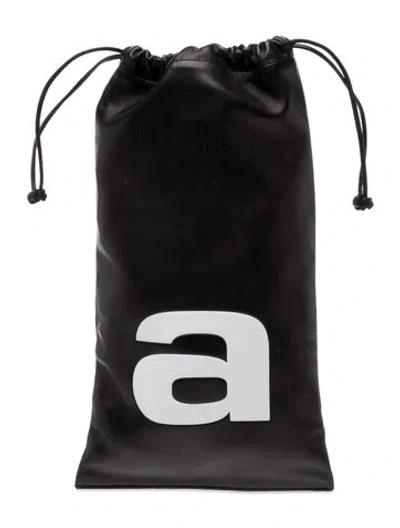 Pre-owned Alexander Wang Leather Bucket Bag In Black
