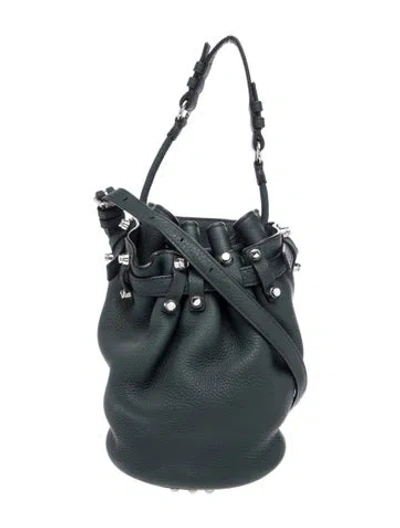 Pre-owned Alexander Wang Leather Bucket Bag In Green