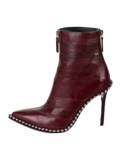 Pre-owned Alexander Wang Leather In Burgundy