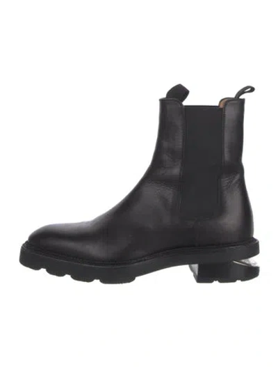 Pre-owned Alexander Wang Leather Chelsea Boots In Black