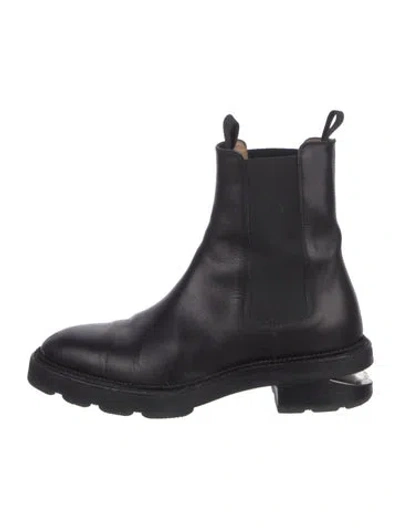 Pre-owned Alexander Wang Leather Chelsea Boots In Black