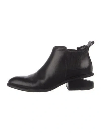 Pre-owned Alexander Wang Leather Chelsea Boots In Black