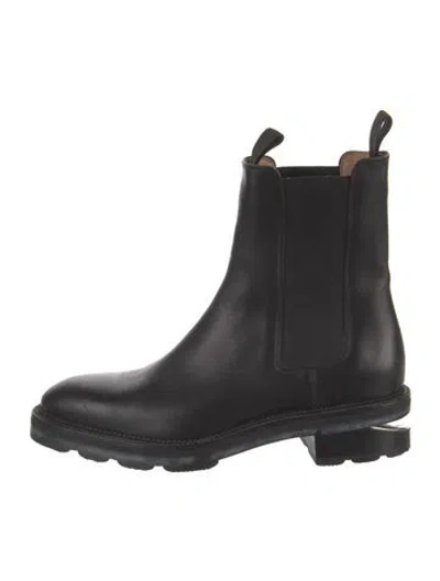 Pre-owned Alexander Wang Leather Chelsea Boots In Black