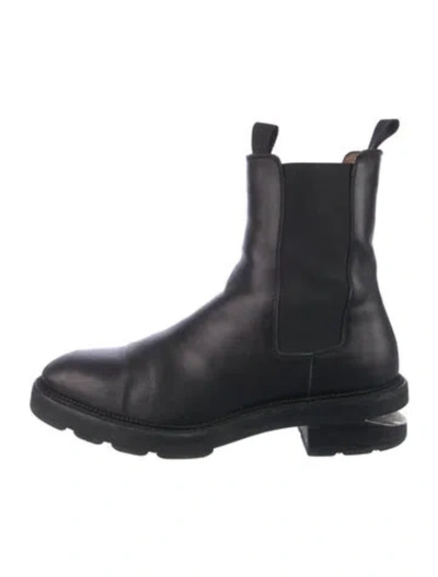 Pre-owned Alexander Wang Leather Chelsea Boots In Black