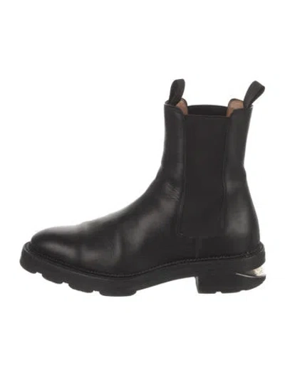 Pre-owned Alexander Wang Leather Chelsea Boots In Black