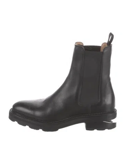 Pre-owned Alexander Wang Leather Chelsea Boots In Black