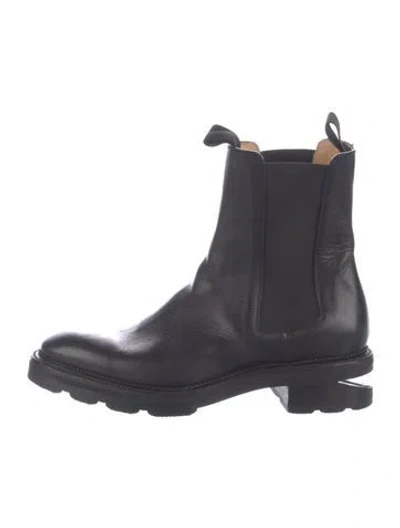 Pre-owned Alexander Wang Leather Chelsea Boots In Black