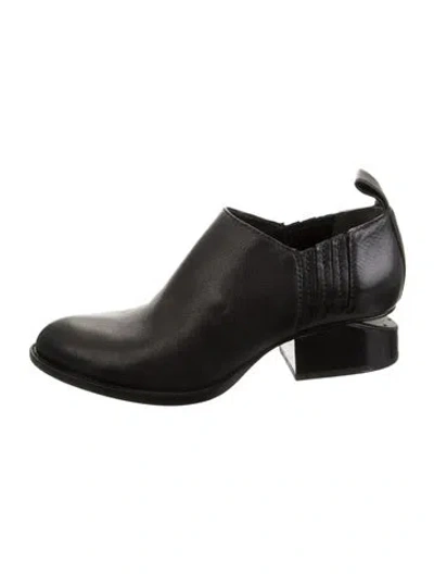 Pre-owned Alexander Wang Leather Chelsea Boots In Black