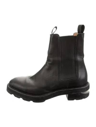 Pre-owned Alexander Wang Leather Chelsea Boots In Black