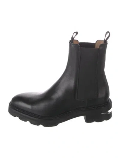 Pre-owned Alexander Wang Leather Chelsea Boots In Black