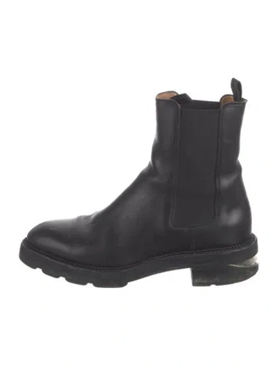 Pre-owned Alexander Wang Leather Chelsea Boots In Black