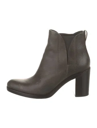 Pre-owned Alexander Wang Leather Chelsea Boots In Brown