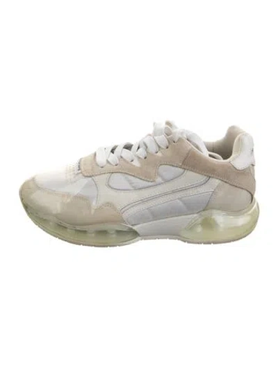 Pre-owned Alexander Wang Leather Chunky Sneakers In Neutrals