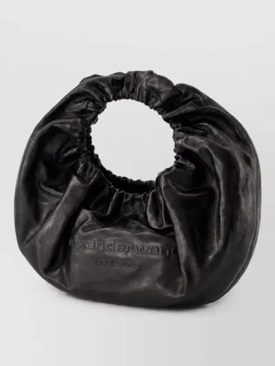 Alexander Wang Leather Clutch Bag In Black