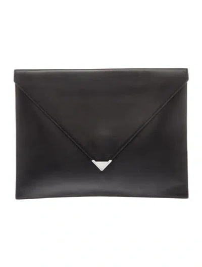 Pre-owned Alexander Wang Leather Clutch In Black