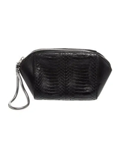 Pre-owned Alexander Wang Leather Clutch In Black