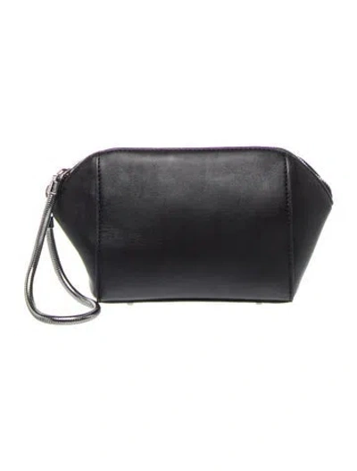 Pre-owned Alexander Wang Leather Clutch In Black