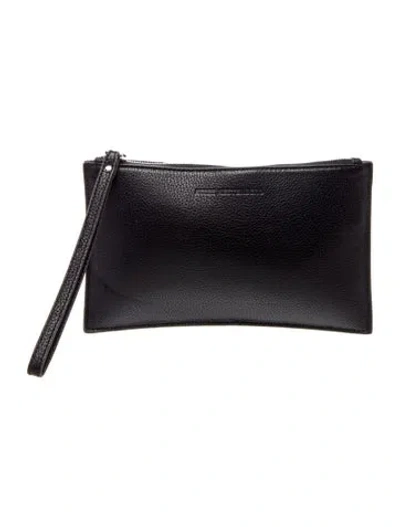 Pre-owned Alexander Wang Leather Clutch In Black