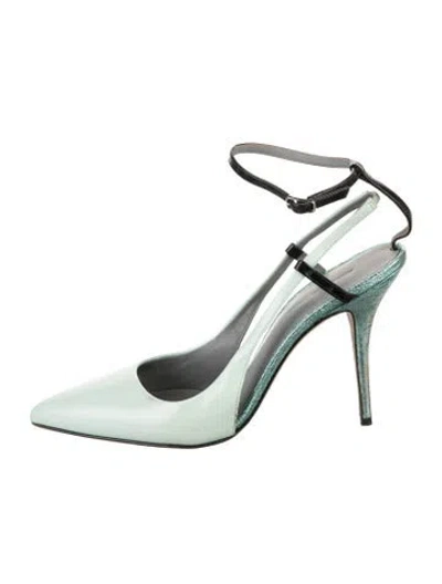 Pre-owned Alexander Wang Leather Colorblock Pattern Pumps
