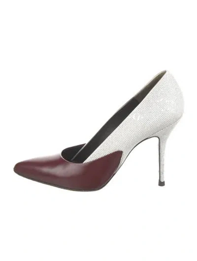 Pre-owned Alexander Wang Leather Colorblock Pattern Pumps In Multi