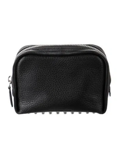 Pre-owned Alexander Wang Leather Cosmetic Bag In Black