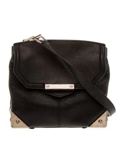 Pre-owned Alexander Wang Leather Crossbody Bag In Black