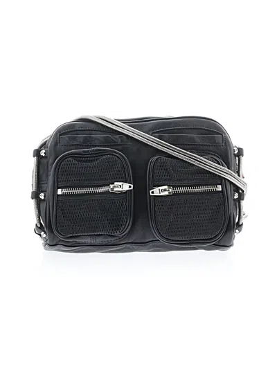 Pre-owned Alexander Wang Leather Crossbody Bag In Black